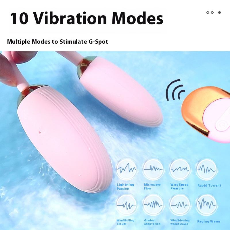Veloura- Rechargeable Dual Egg Massager with Remote