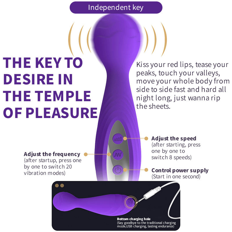 Curvy- Silicone AV Wand Massager
