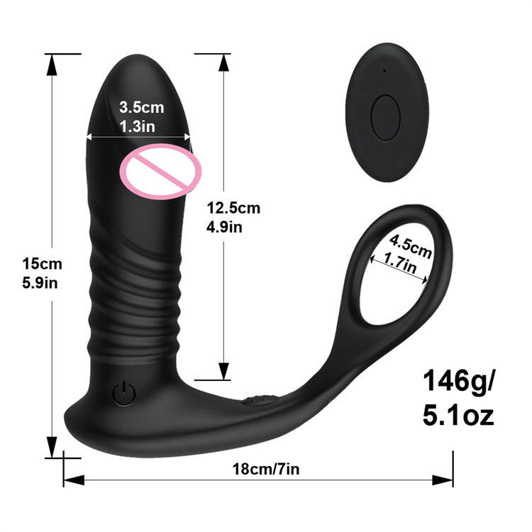 Ring master- Men’s Pr@state Massager with Remote Control