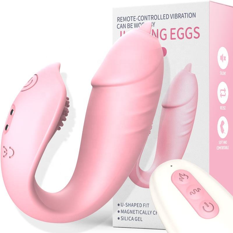 Pink Aura- Rechargeable U-Shape Remote Control Massager for Women