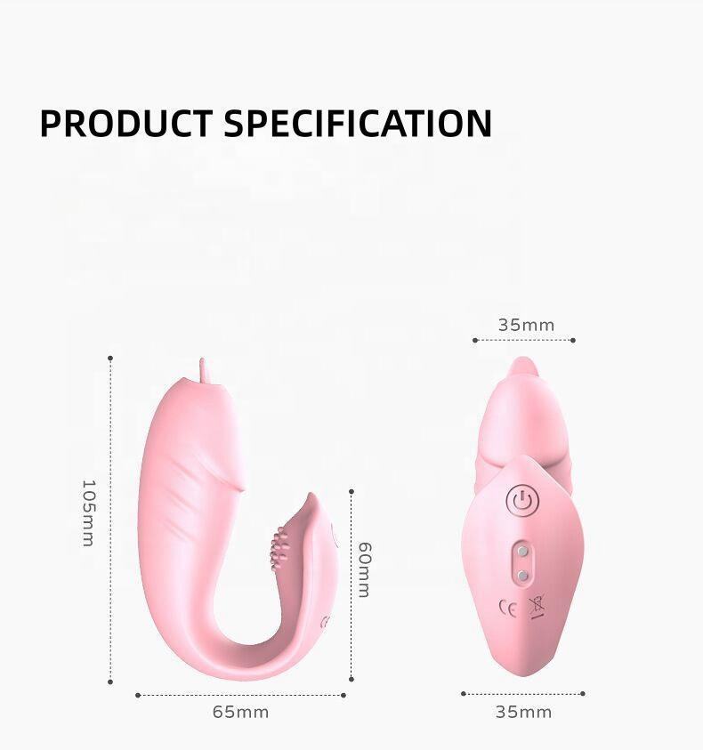 Pink Aura- Rechargeable U-Shape Remote Control Massager for Women
