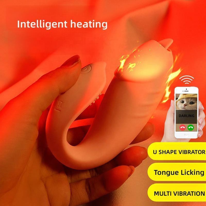 Pink Aura- Rechargeable U-Shape Remote Control Massager for Women