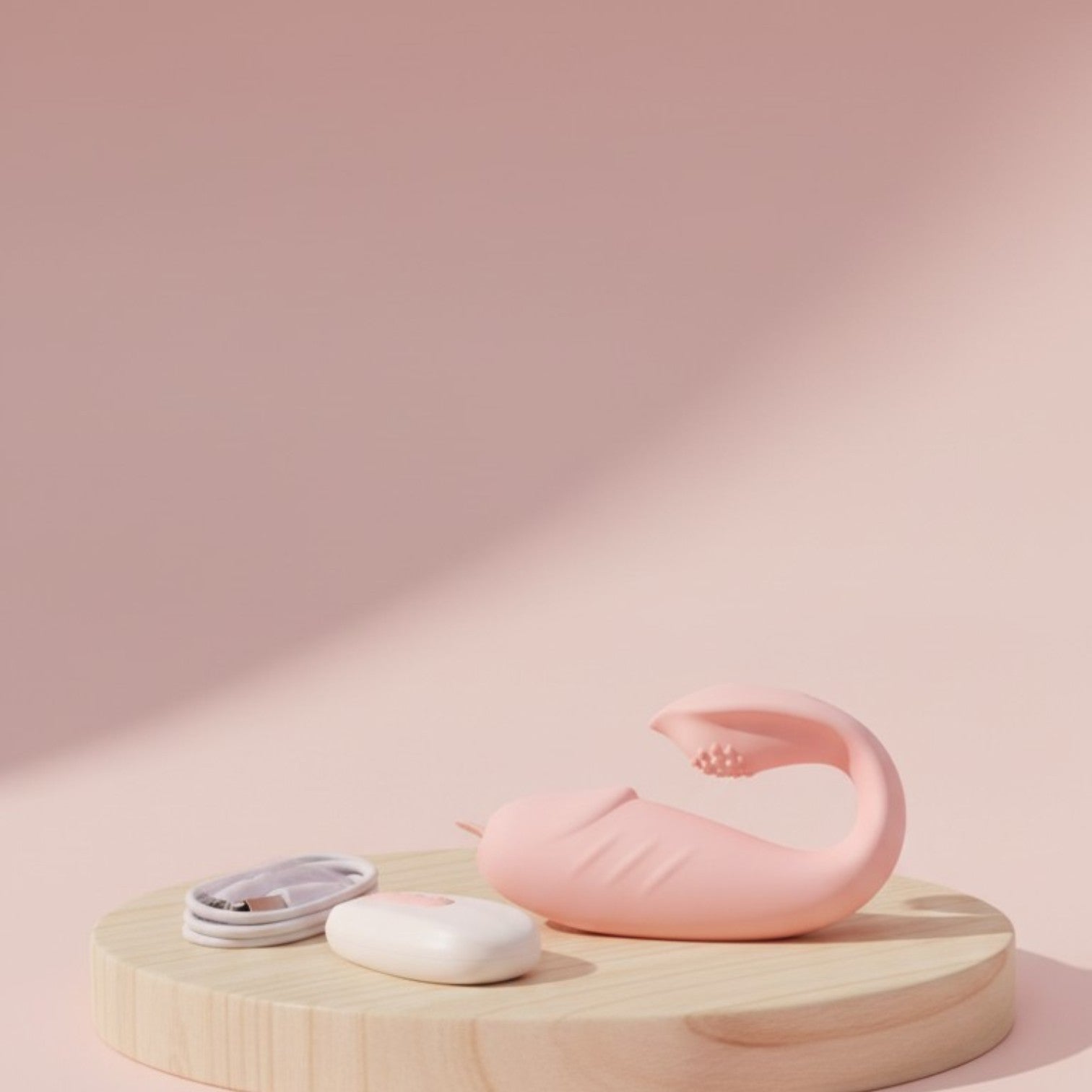 Pink Aura- Rechargeable U-Shape Remote Control Massager for Women